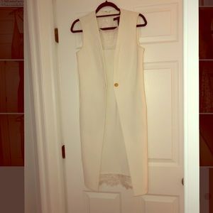 BCBG white blazer style dress